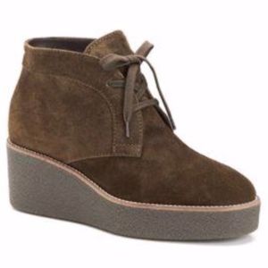 AQUATALIA Waterproof Suede Wedge Ankle Boot